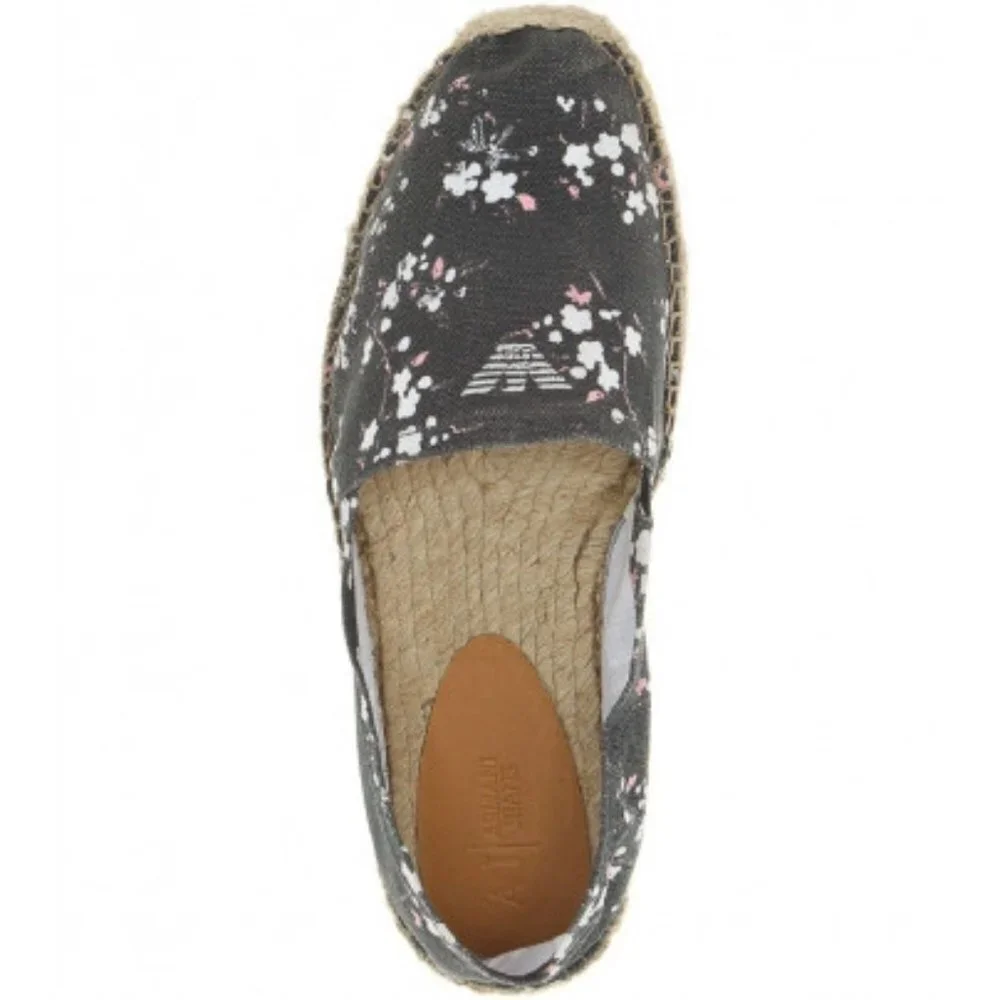 Armani Jeans Mens Espadrilles With Floral Print